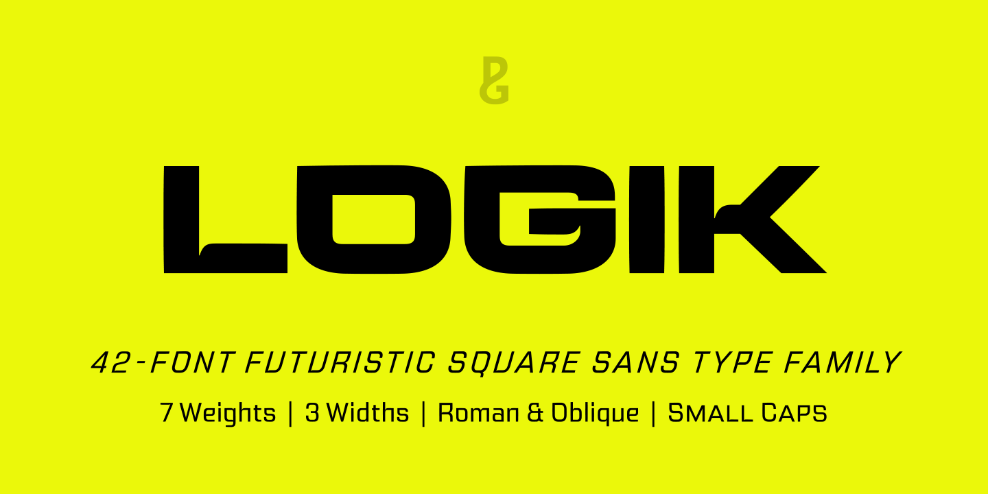 Logik Medium Oblique Font preview